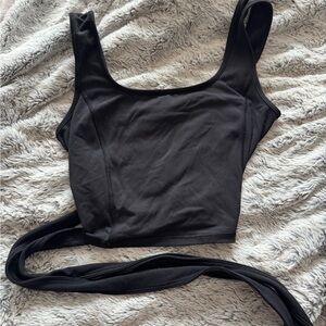 lululemon athletica Black Crop Top